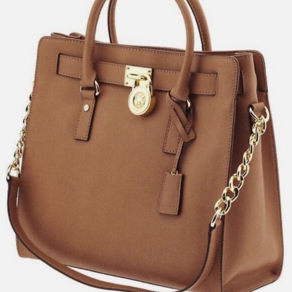 Michael Kors Hamilton Large Luggage Brown Tote - Picture 6 of 6